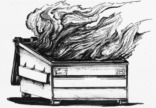 Dumpster Fire Print
